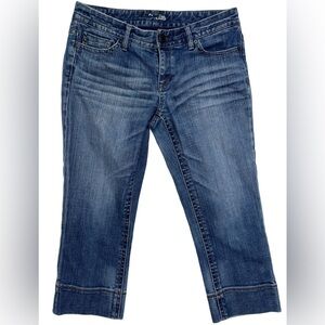 Women's Vintage Express Blue Denim Jean Capris